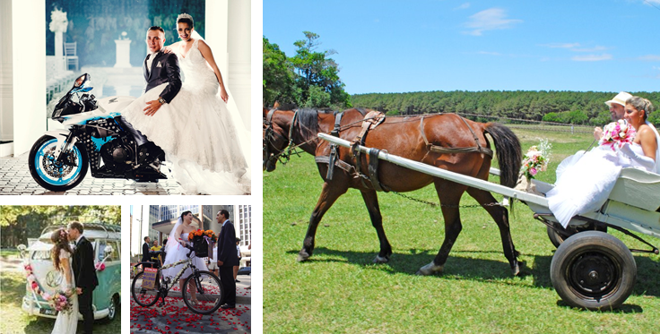 No MA, casamento pode ser de carro, moto, bicicleta ou carroça