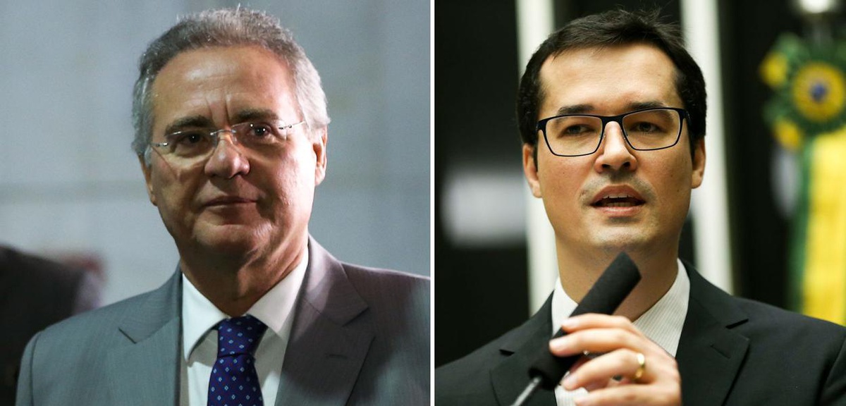 Renan Calheiros e Deltan Dallagnol