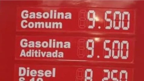 Preço da gasolina