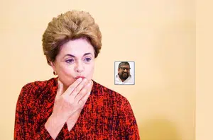 A gigante Dilma e o minúsculo Quá Quá(Montagem pensarpiauí)