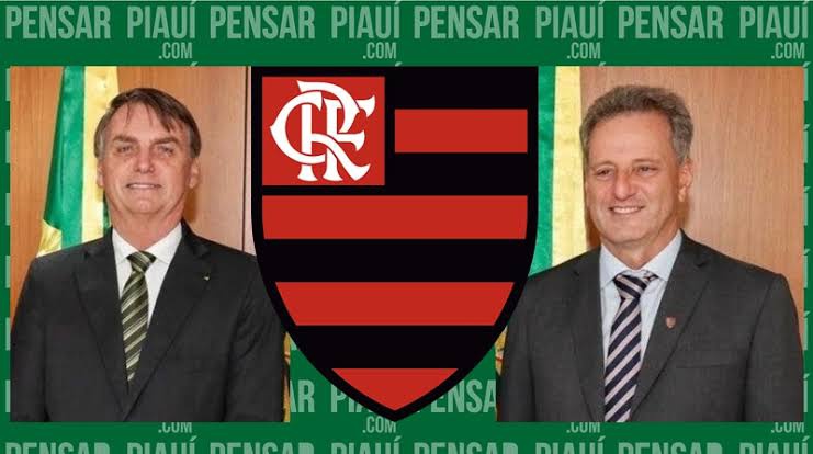 Bolsonaro e Landim, presidente do Flamengo