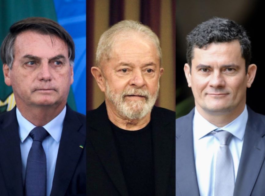 Bolsonaro, Lula e Moro