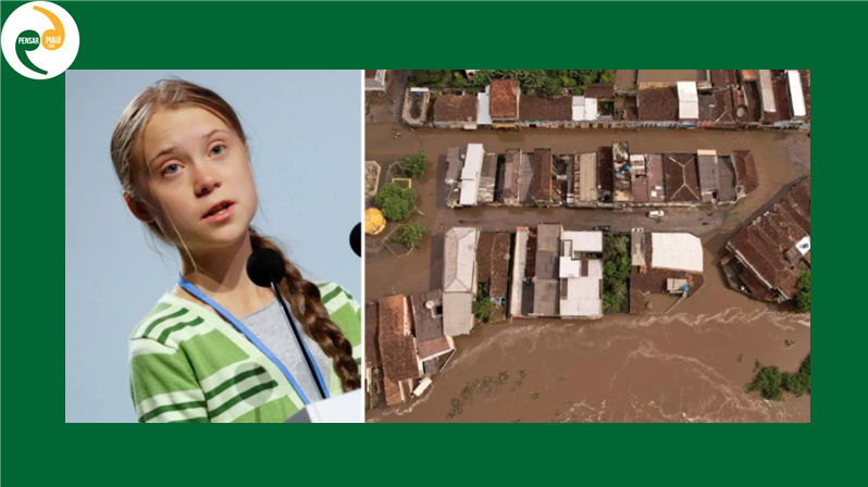 Greta Thunberg divulga a hashtag "SOS Bahia"