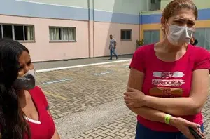 Mães de bebês que tomaram vacina contra Covid em Sorocaba(Reprodução/TV TEM)