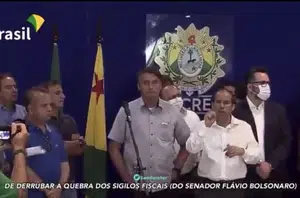 Bolsonaro em coletiva no Acre(Twitter)