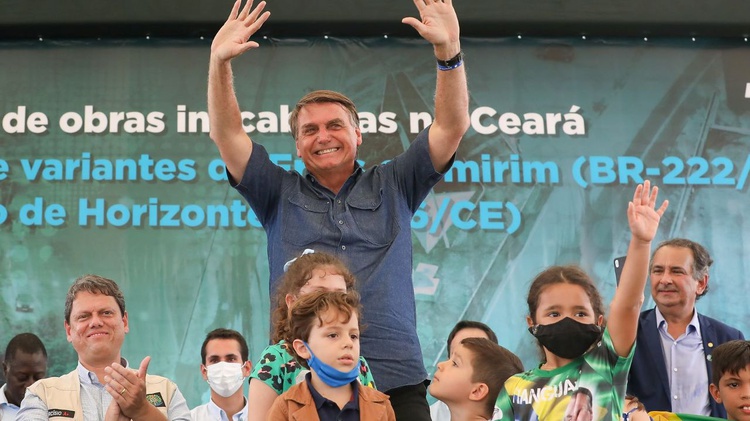 Bolsonaro em visita ao Ceará