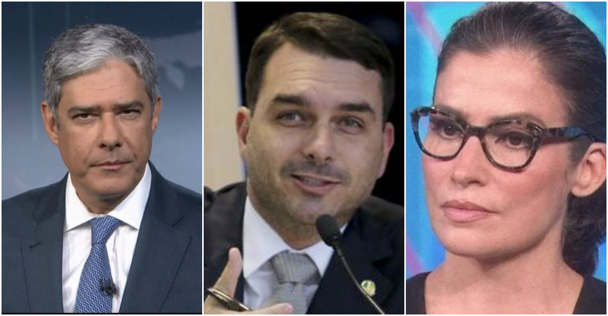 Juíza dá bronca em Flávio Bolsonaro por denúncia contra Bonner e Renata