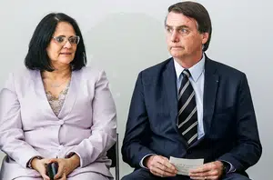 Damares Alves e Jair Bolsonaro(Veja)