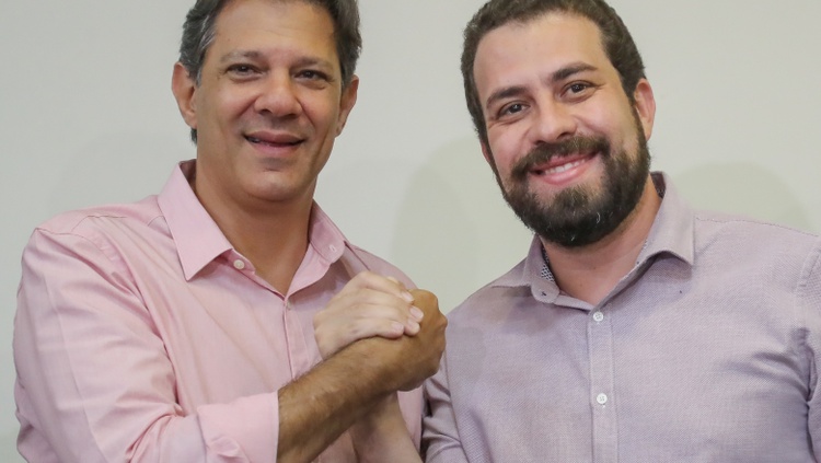 Fernando Haddad e Guilherme Boulos