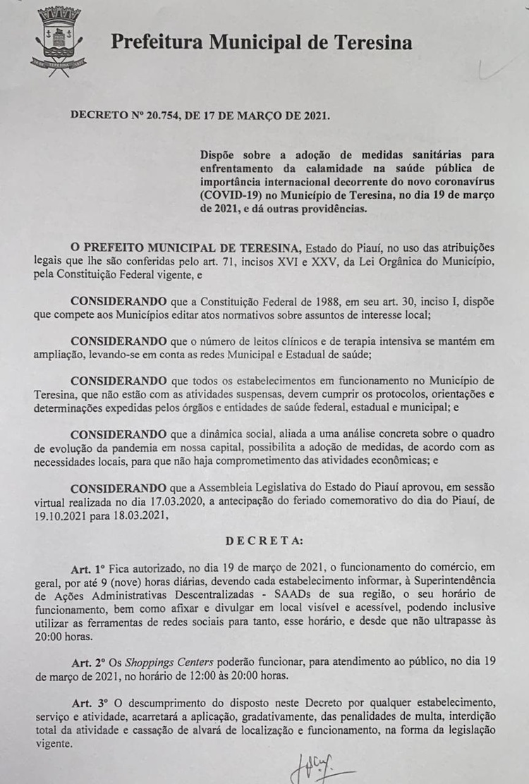 Decreto Municipal