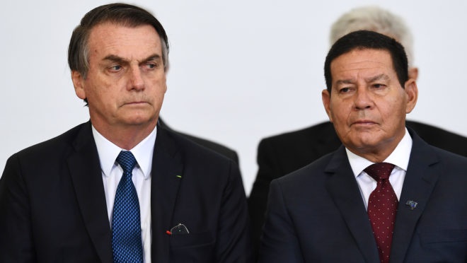 Jair Bolsonaro e Hamilton Mourão