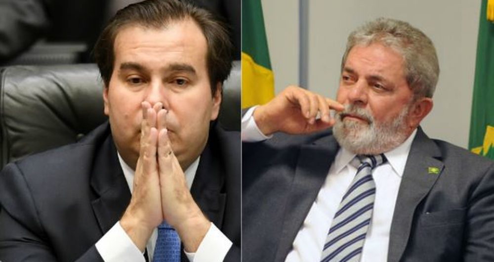 Lula e Rodrigo Maia