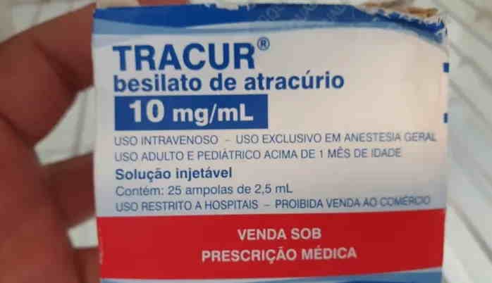 Remédio usado para intubação de pacientes