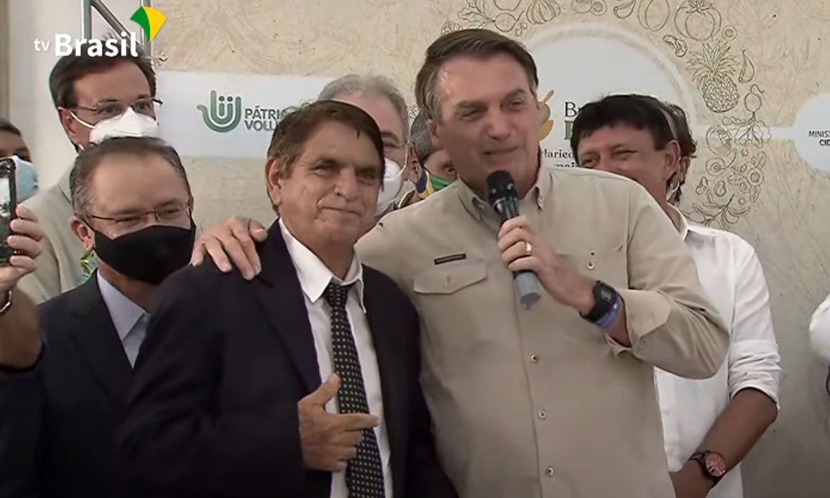 Bolsonaro em sua passagem por Belém