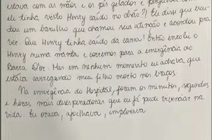 Caso Henry Borel: carta de Monique Medeiros (parte 15) — Foto: Reprodução(G1)