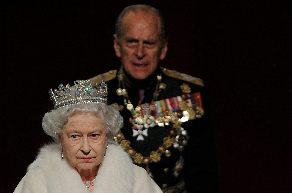 Philip e a rainha Elizabeth