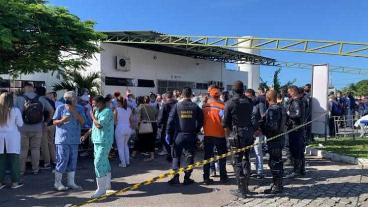 Incêndio atinge ala Covid de hospital em Aracaju