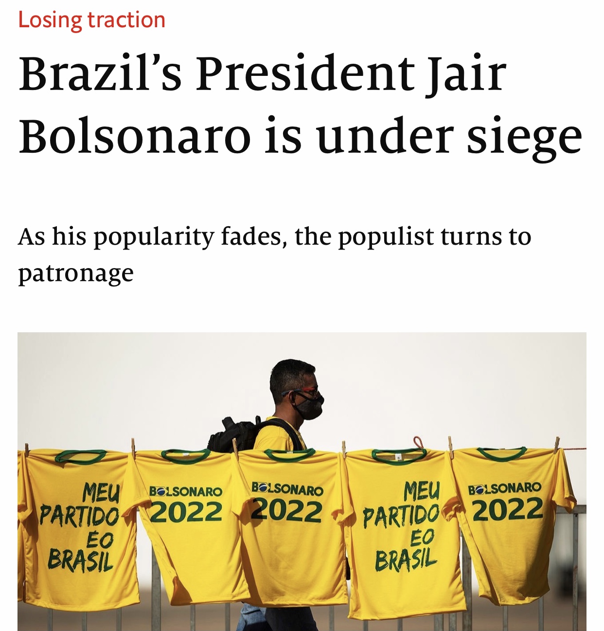 The Economist: “O presidente do Brasil, Jair Bolsonaro, está sob cerco”