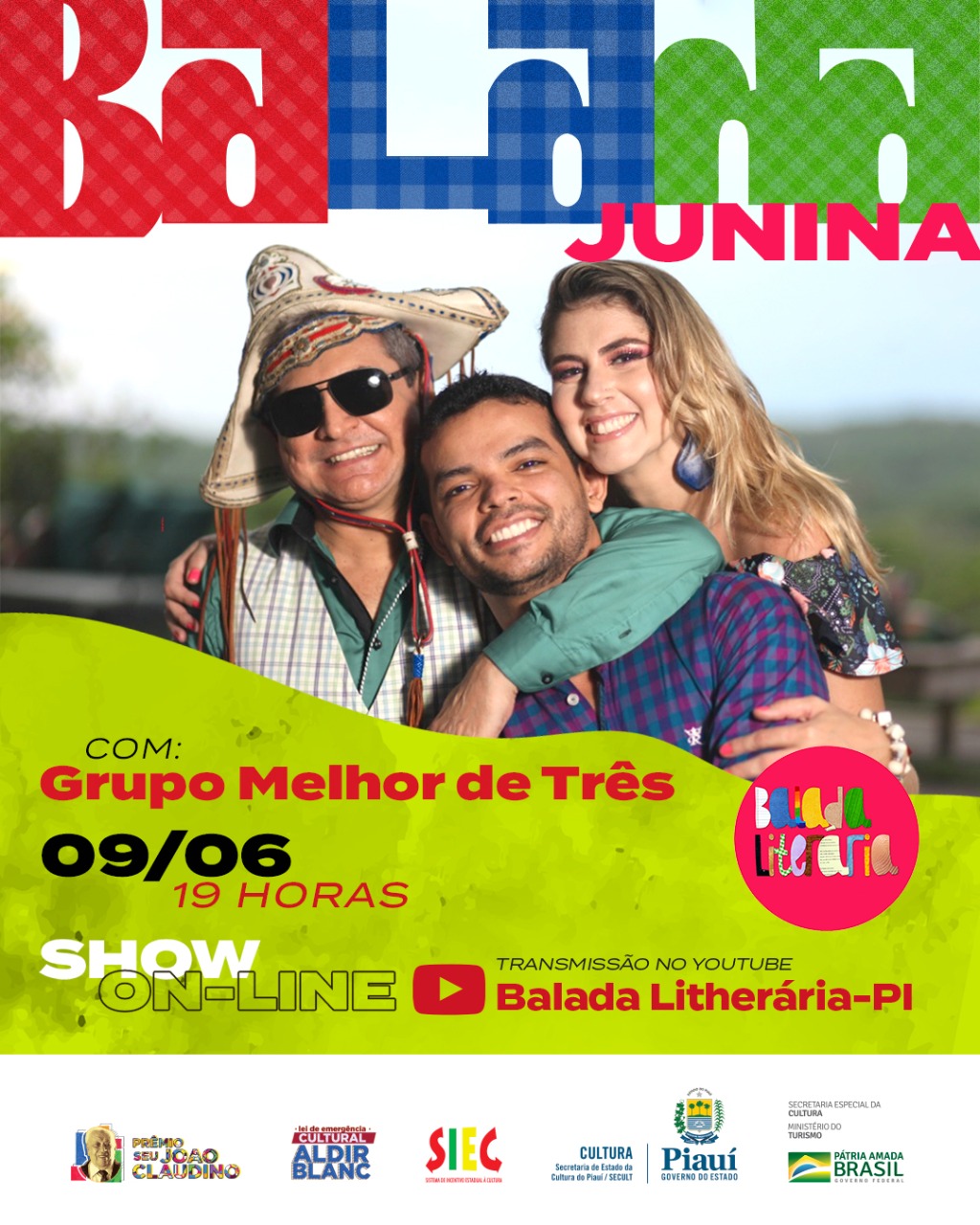 Balada Junina, a festa literária com o show “Melhor De Três"