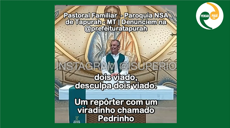 VÍDEO: Padre chama repórter da Globo de “viadinho” e “idiota” durante missa