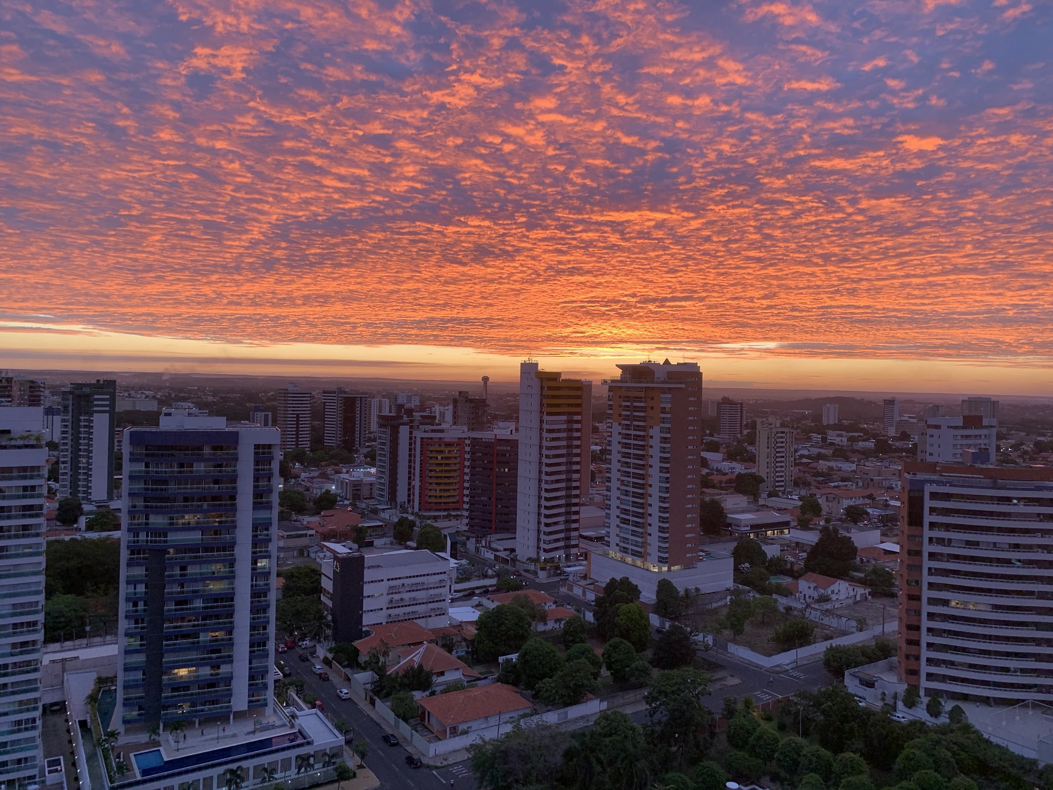 Céu de Teresina ganha destaque no twitter