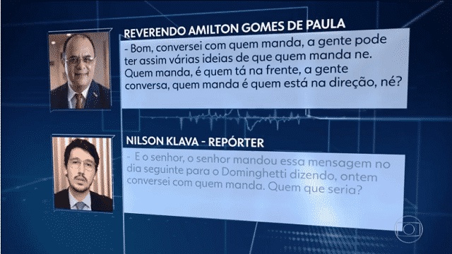 Conversa telefônica do reverendo