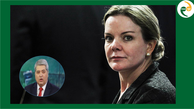 "Datena é um bajulador de presidentes", diz Gleisi Hoffmann