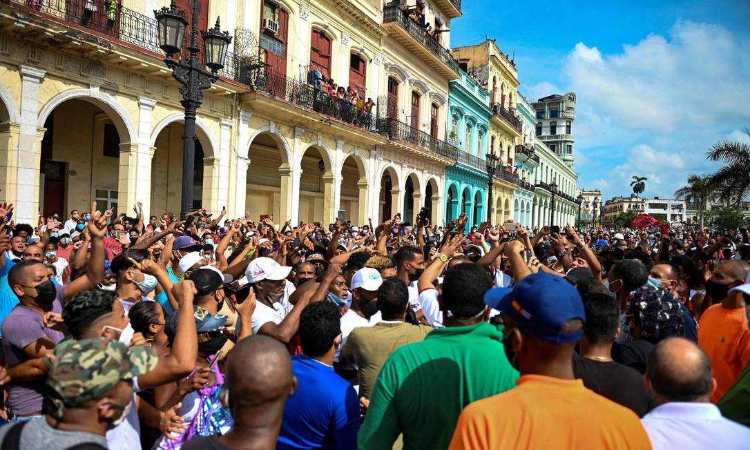 Manifestações em Cuba