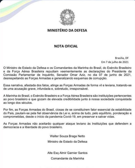 Nota Defesa