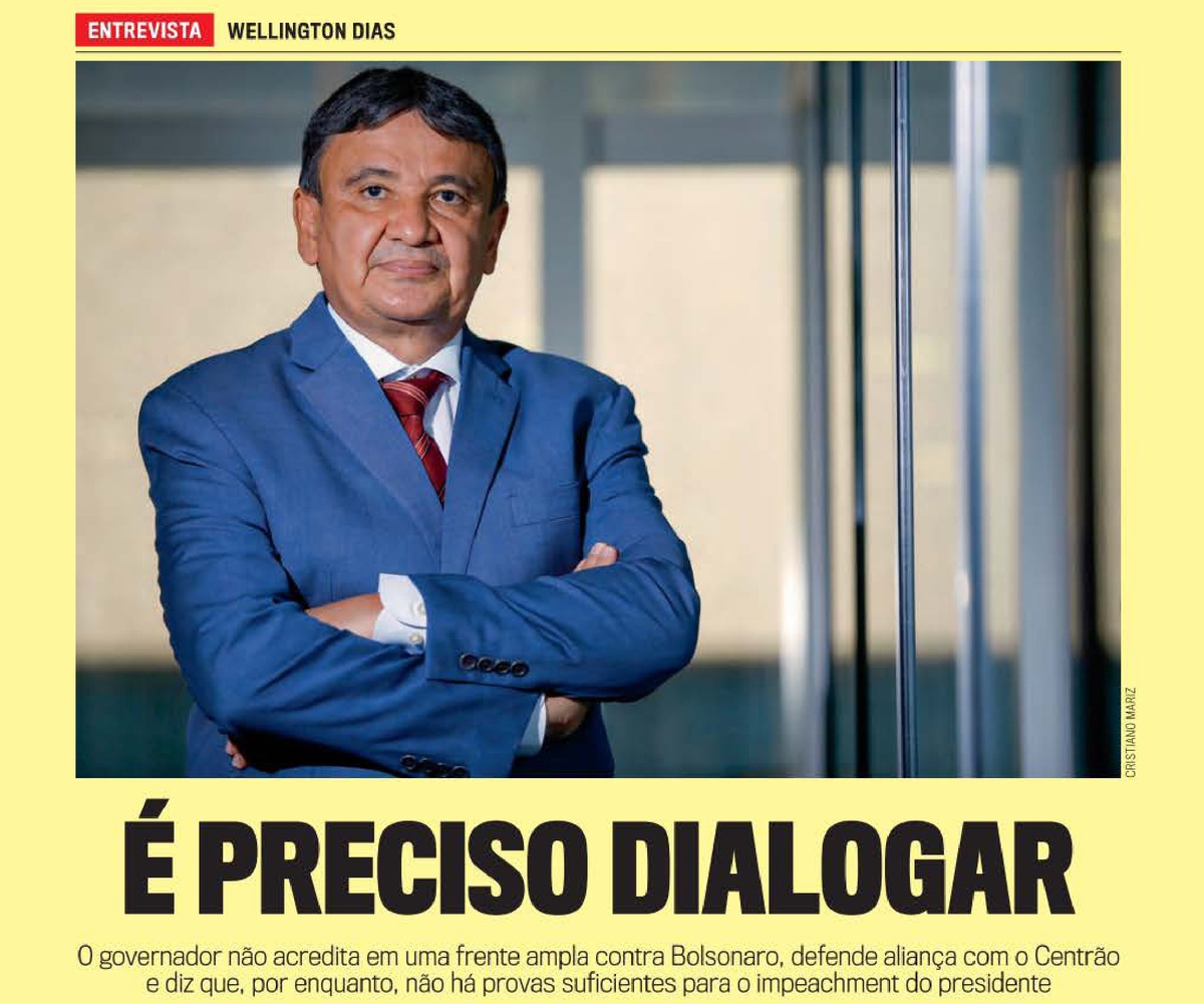 audible Permanecer de pié Directamente É preciso dialogar", diz Wellington Dias à Veja - Pensar Piauí