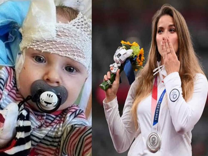 Campeã olímpica leiloa medalha para salvar vida de um bebê