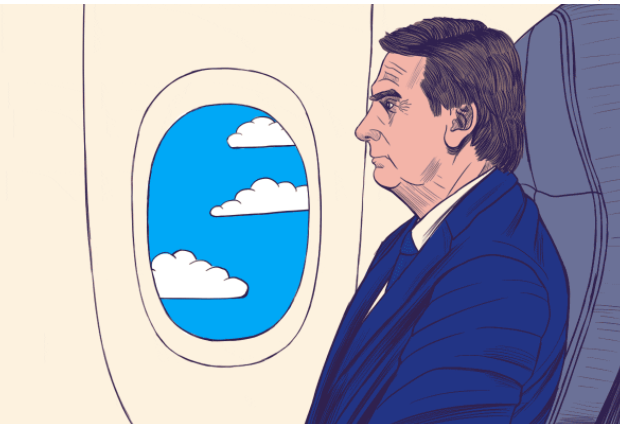 Bolsonaro passa mais tempo no avião do que em eventos pelo país