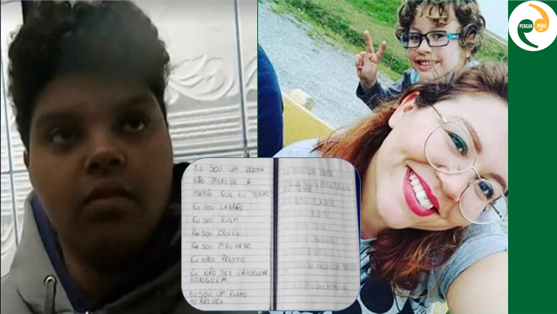 Mãe mata filho mas antes obriga a escrever: “eu sou um filho horrível”