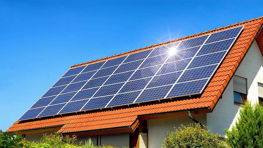 Energia solar em residência