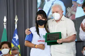 Lula e os alunos do Piauí(Ricardo Stuckert)