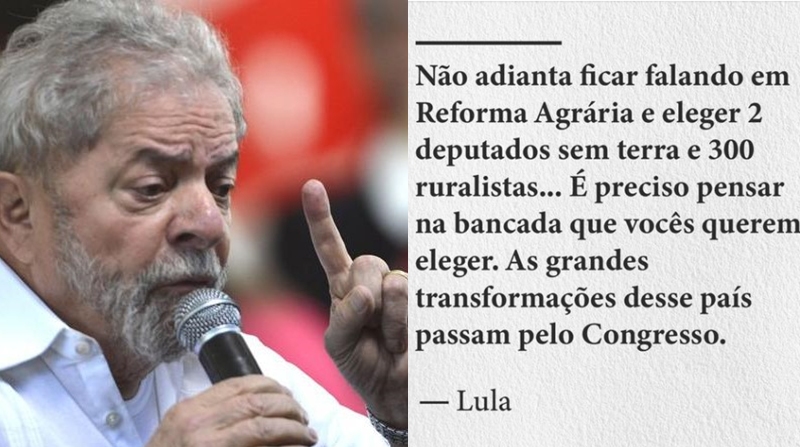 Lula (assim como o pensarpiauí) chama a atenção para a eleição do Congresso