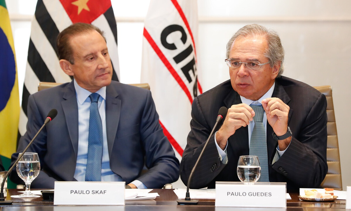 Paulo Skaf e Paulo Guedes