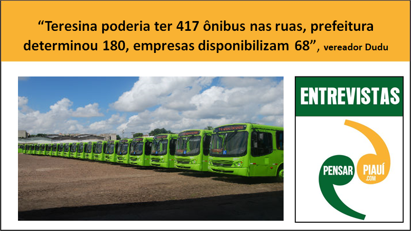 Teresina poderia ter 417 ônibus nas ruas, prefeitura determinou 180, empresas disponibilizam 68