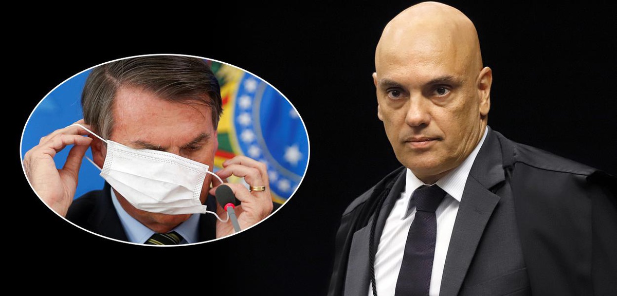 Jair Bolsonaro e Alexandre de Moraes (Foto: Adriano Machado/Reuters | Rosinei Coutinho/SCO/STF)