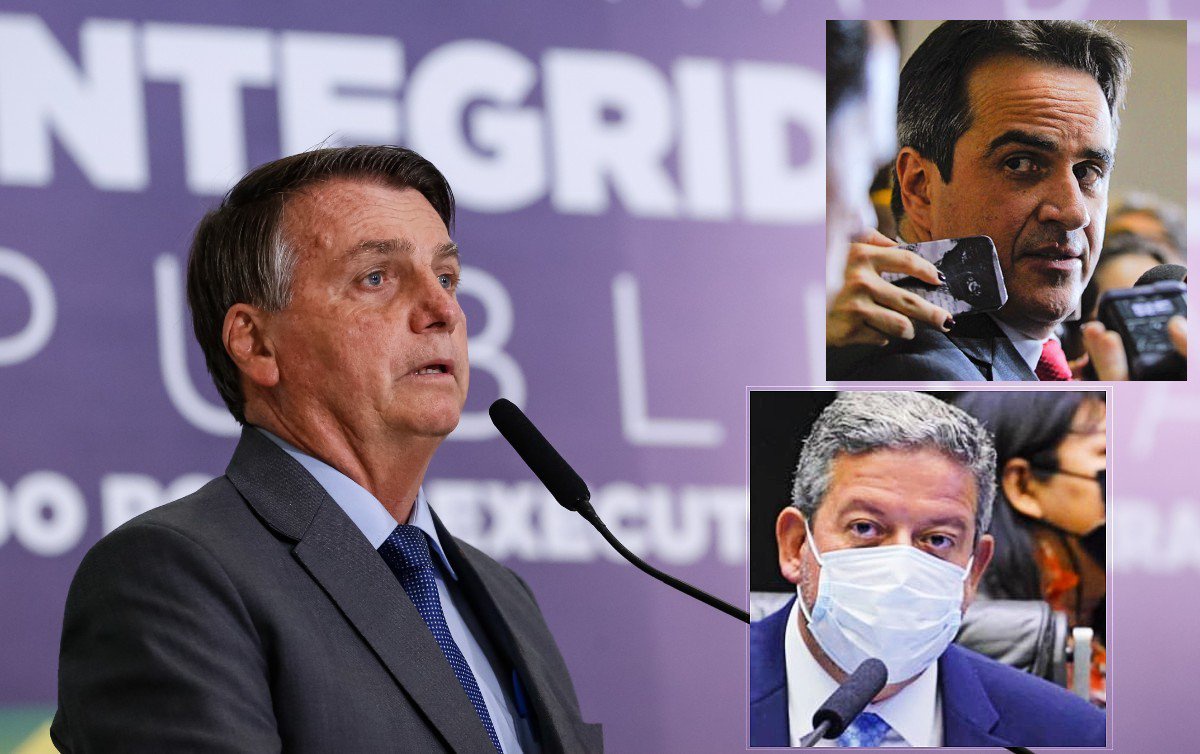 Bolsonaro, Arthur Lira e Ciro Nogueira