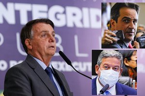Bolsonaro, Arthur Lira e Ciro Nogueira(Montagem pensarpiauí)