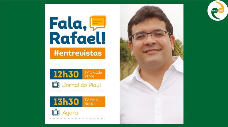 Em entrevistas às TVs, Rafael fala de investimentos no Piauí