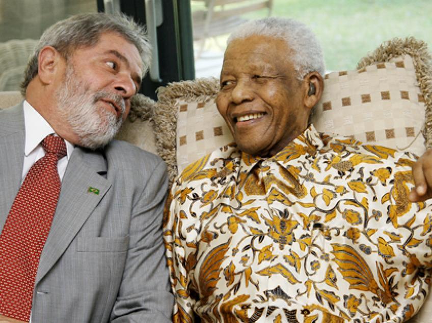 Lula e Nelson Mandela
