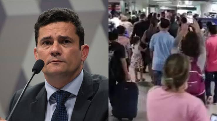 Vídeo: Moro é hostilizado em aeroporto e diz que vaias “provavelmente foram pagas”