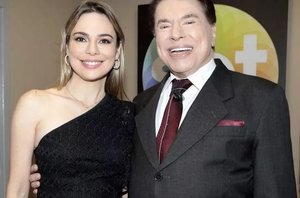 Rachel Sheherazade e Silvio Santos(Globo)
