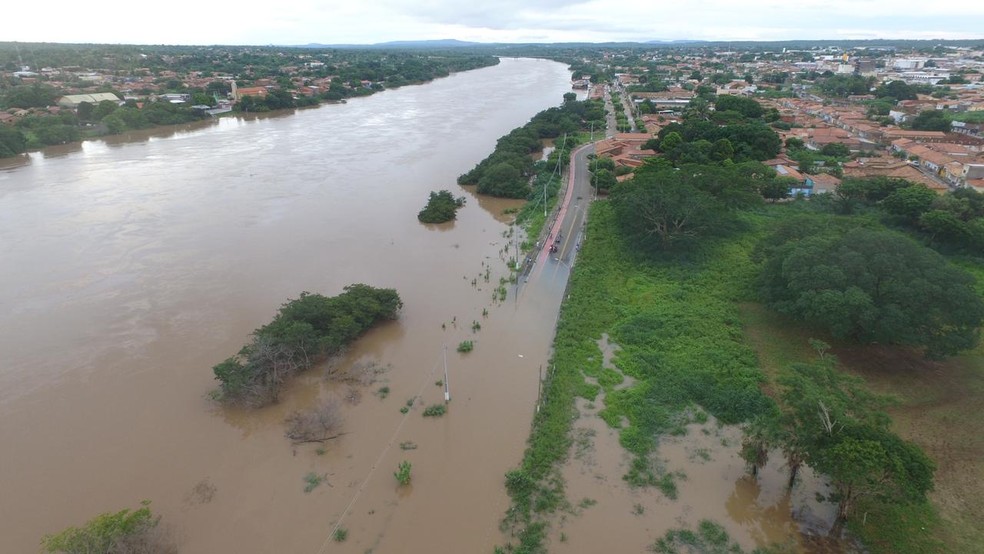 Floriano e Luzilândia permanecem com o Rio Parnaíba na cota de alerta