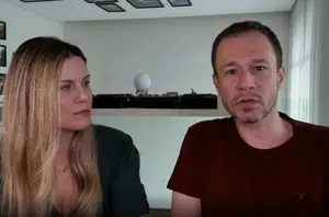Tiago Leifert e Daiana Garbin falaram sobre o assunto nas redes sociais neste sábado (29)(Reprodução/Instagram)