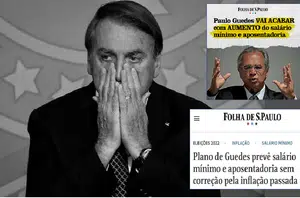 Bolsonaro e Paulo Guedes(Montagem pensarpiauí)