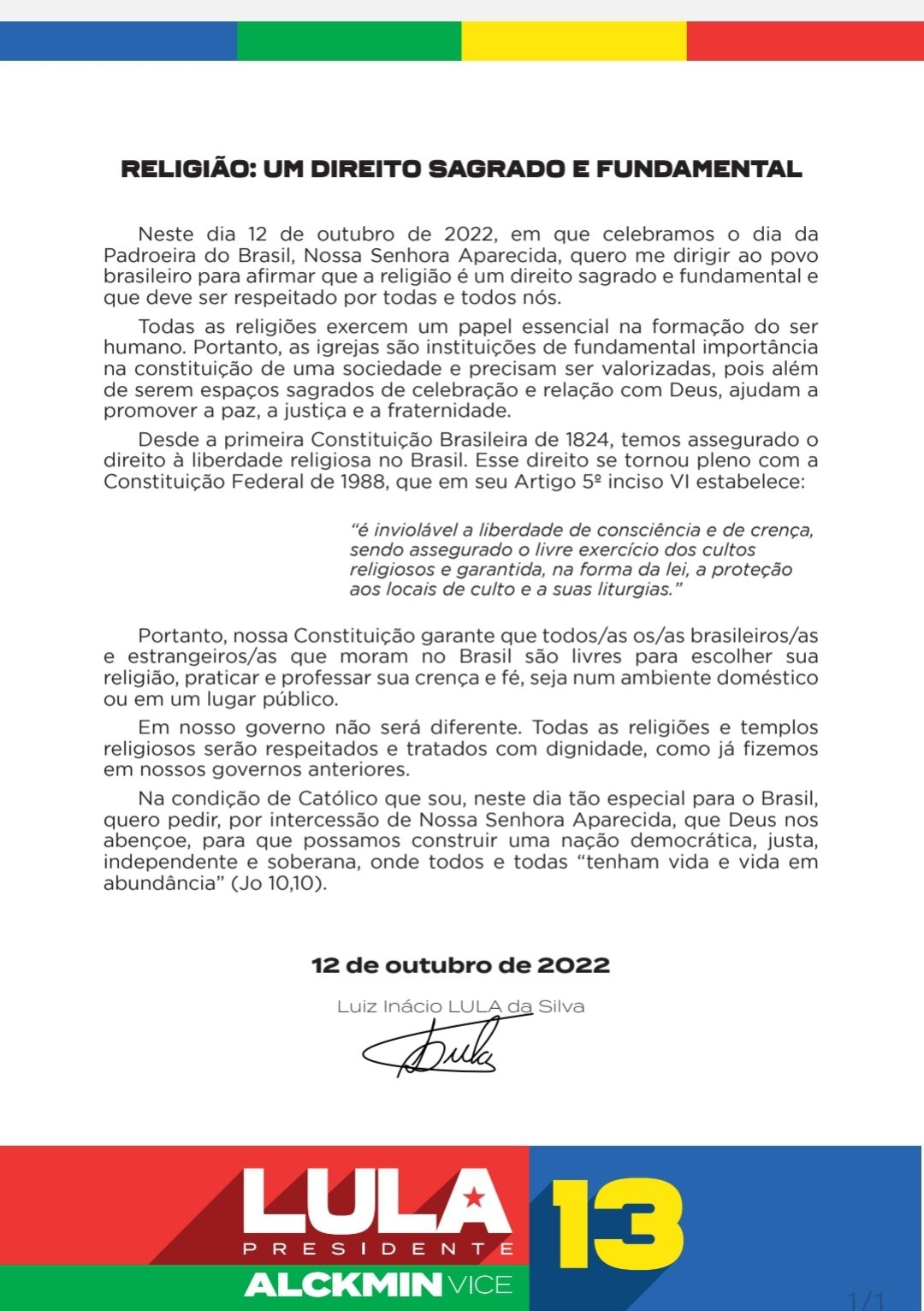 Carta de Lula