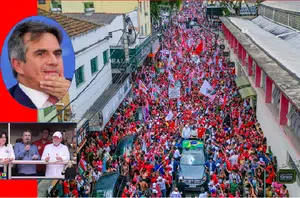 Ciro: "onde tem Lula não tem ninguém"(Montagem pensarpiauí)